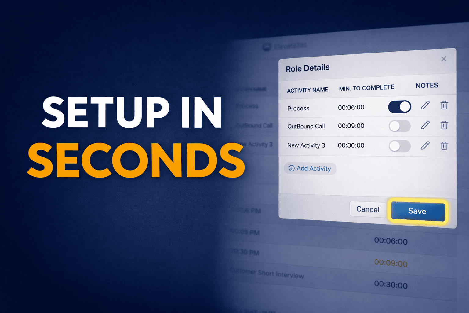 Create Activities in Seconds